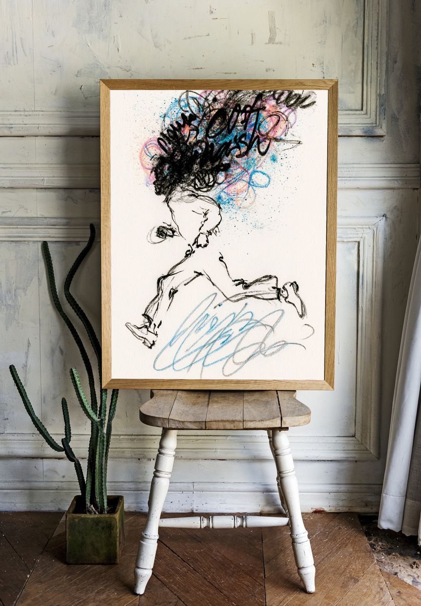 Abstract Figure Sketch Poster. — room view 1