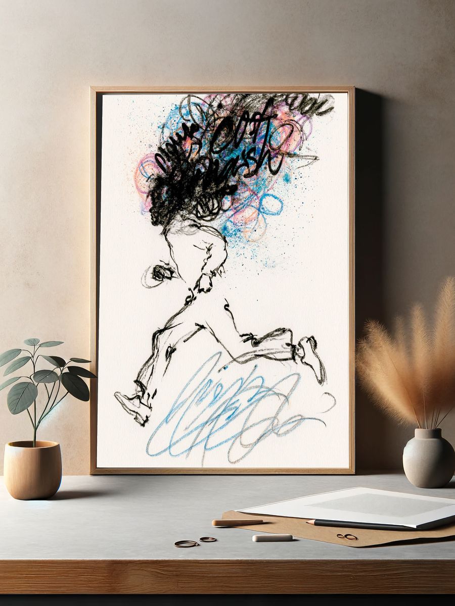 Abstract Figure Sketch Poster. — room view 2