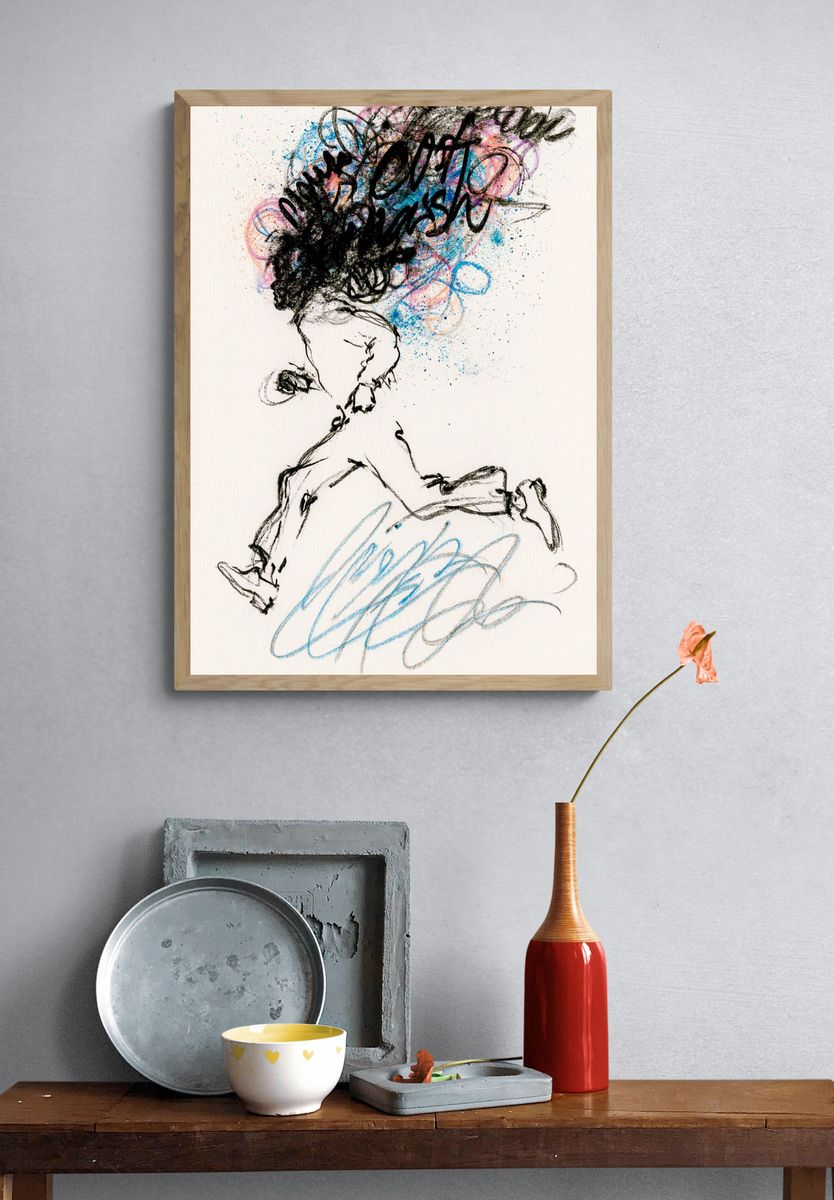 Abstract Figure Sketch Poster. — room view 3