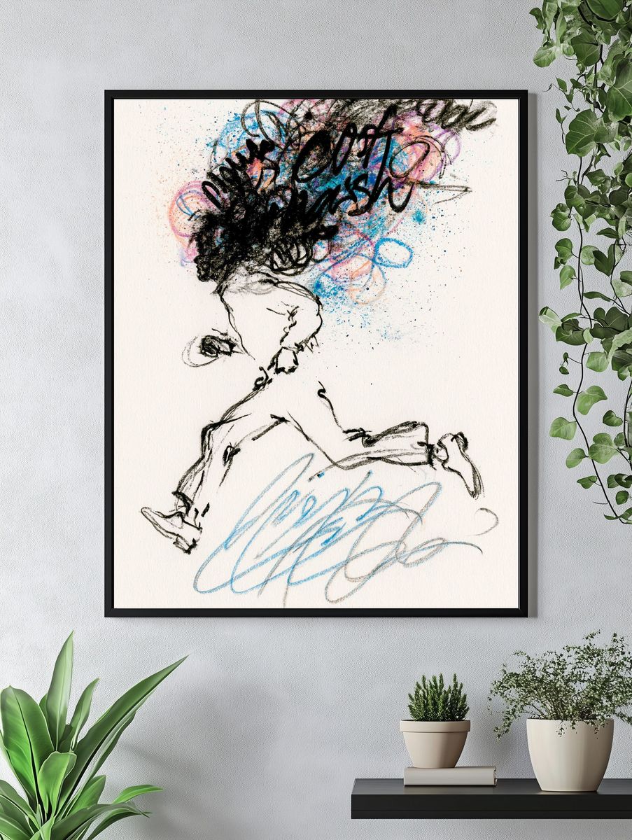 Abstract Figure Sketch Poster. — room view 4