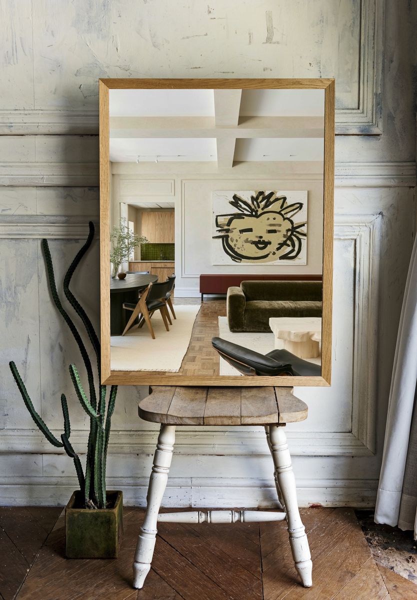 Playful Face Abstract Art Print. — room view 1