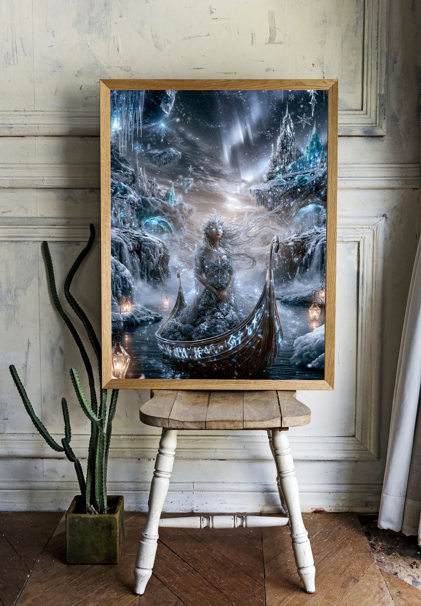 Ice Queen Fantasy Poster. room preview