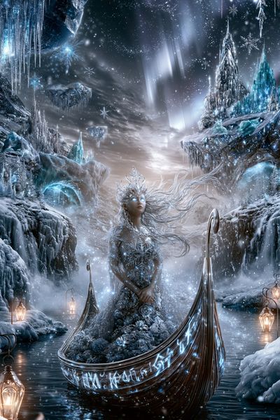 Ice Queen Fantasy Poster. poster print
