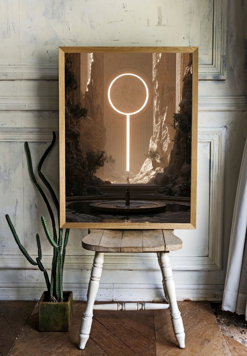 Mystic Canyon Portal Print. — room view 1