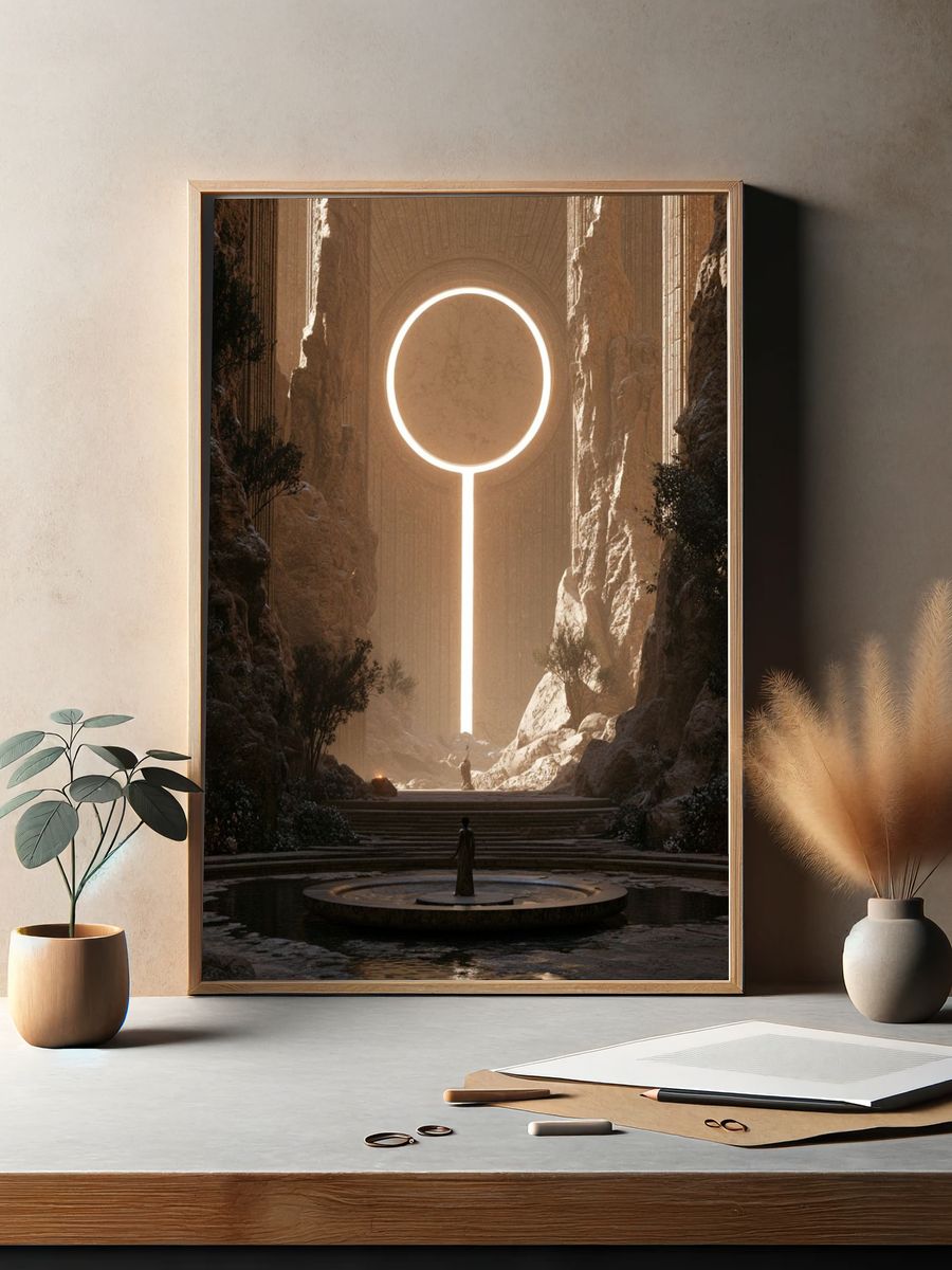 Mystic Canyon Portal Print. — room view 2