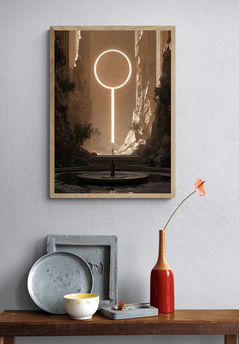 Mystic Canyon Portal Print. — room view 3