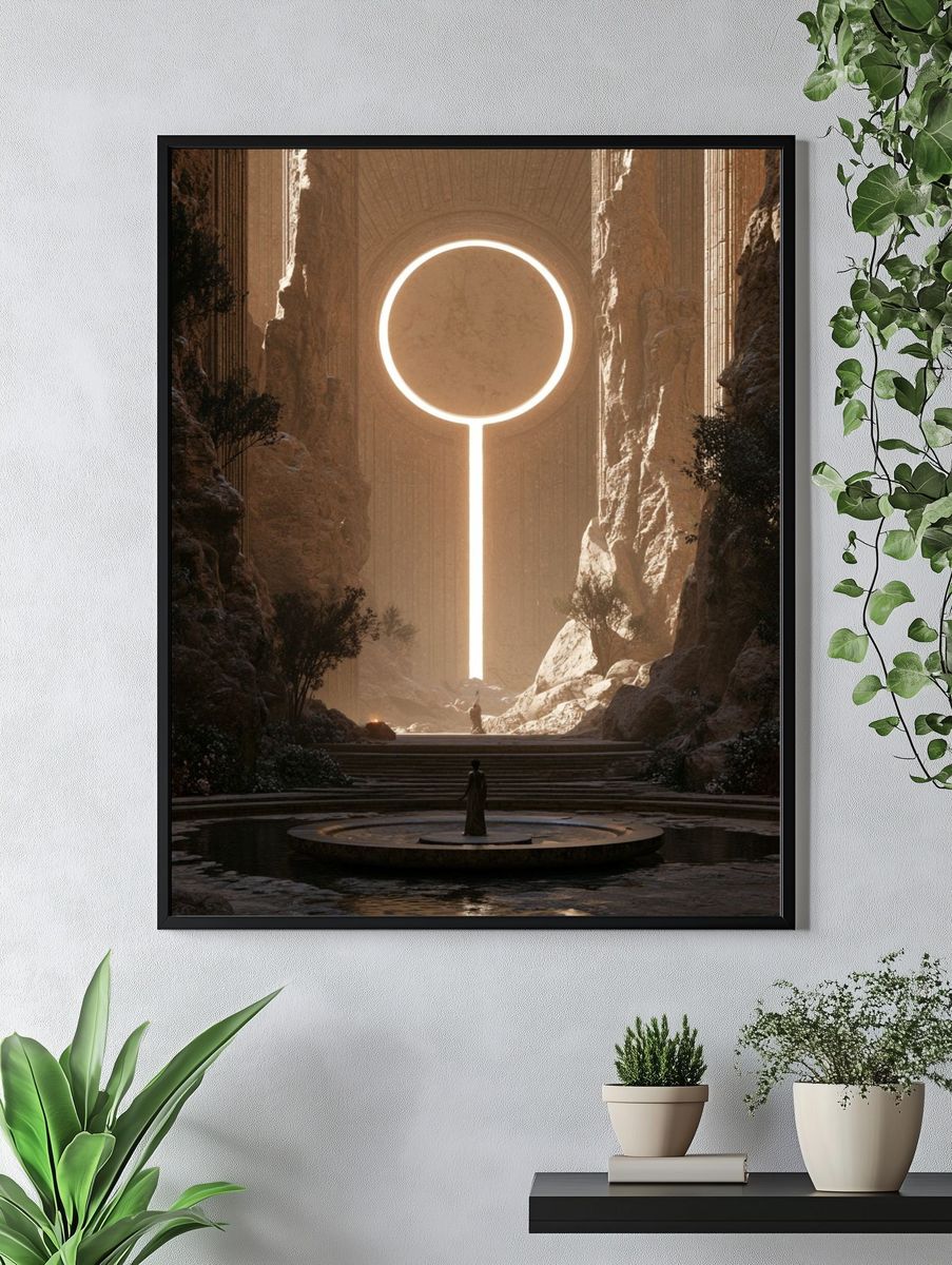 Mystic Canyon Portal Print. — room view 4