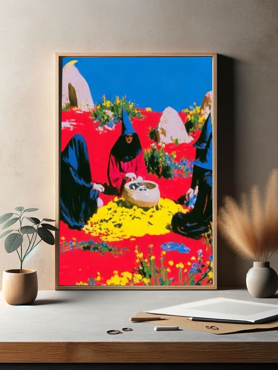Surreal Witches Garden Print. — room view 2