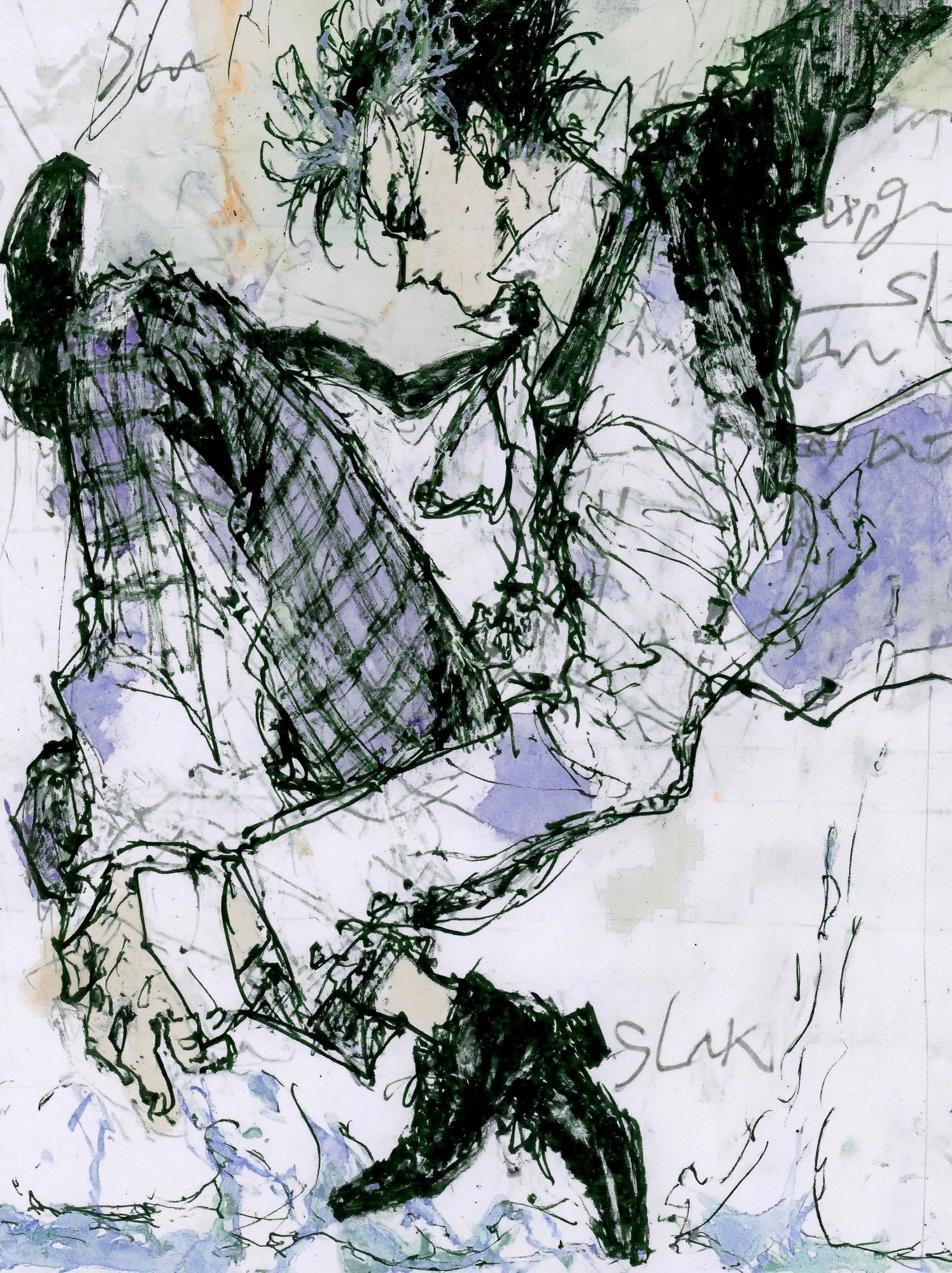 Abstract Figure Sketch Poster. poster detail