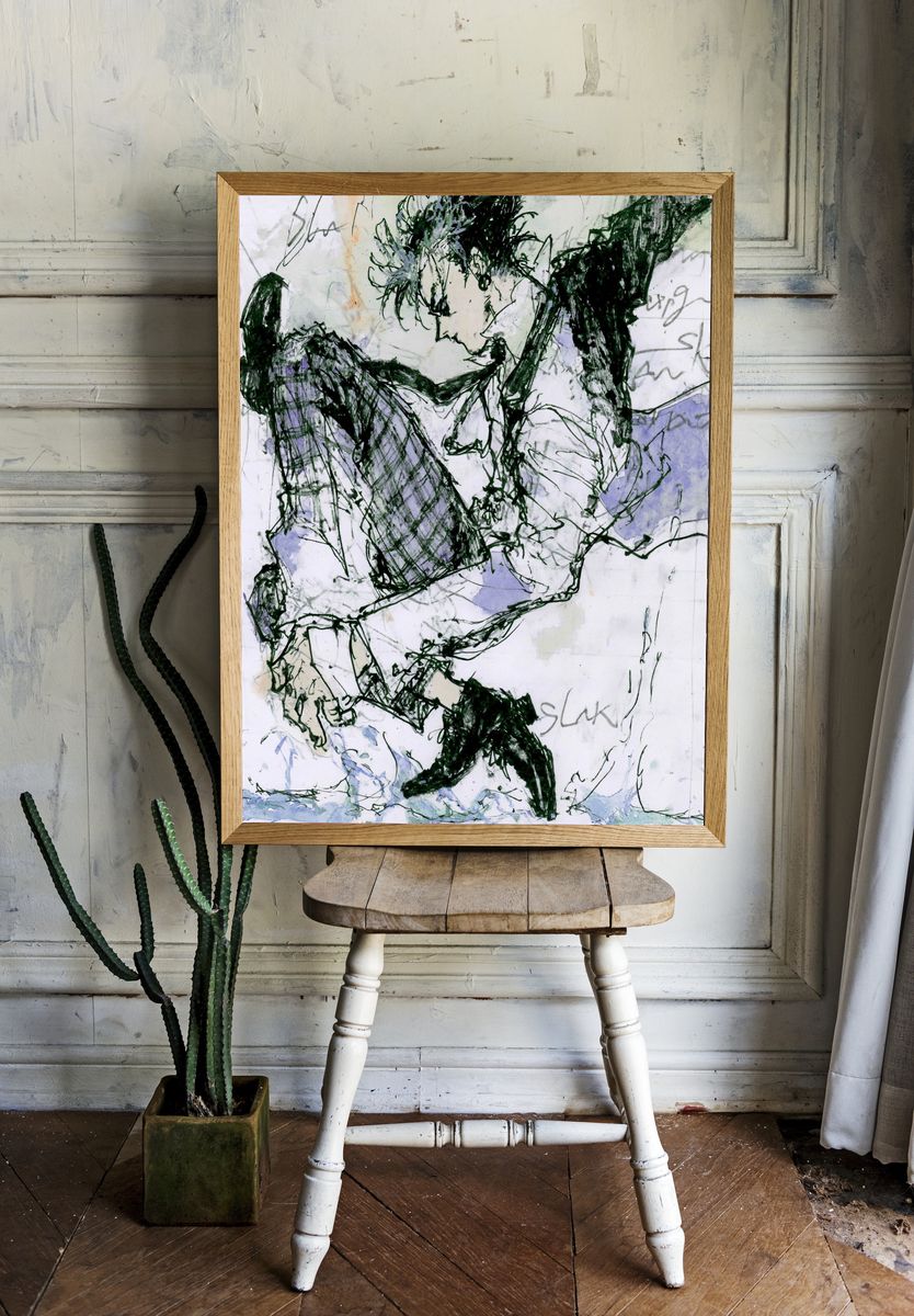 Abstract Figure Sketch Poster. — room view 1