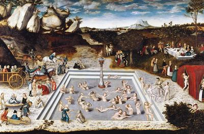 Lucas Cranach 's fountain youth. poster print