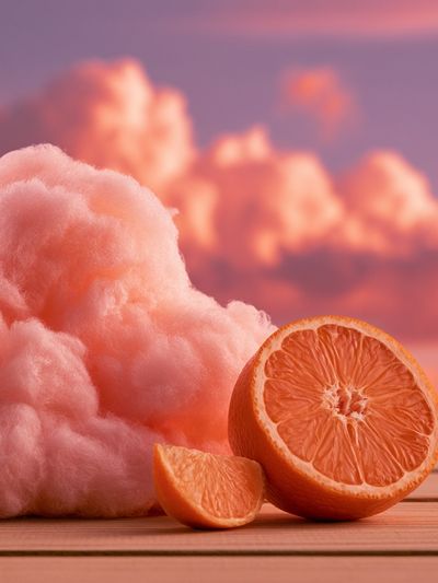 Cotton Candy Orange Still Life Poster. poster
