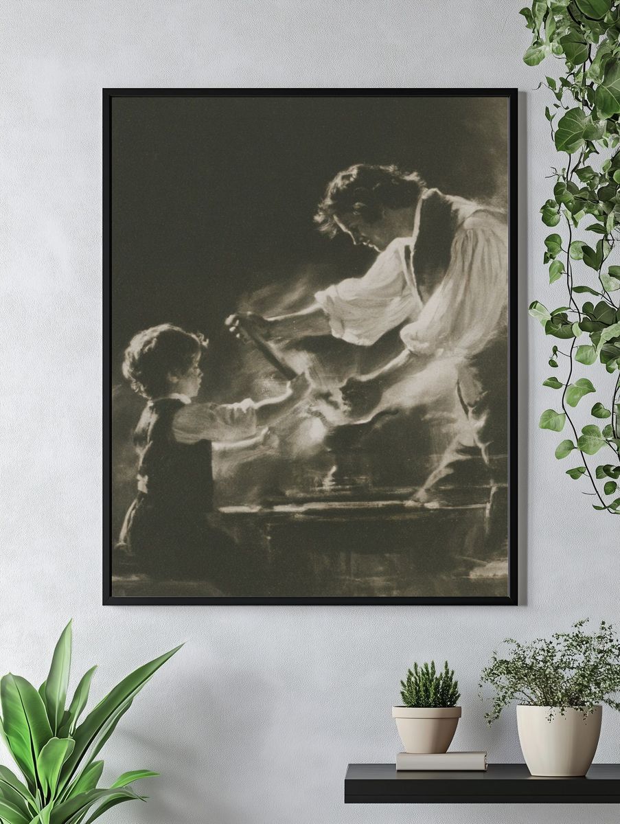 Piano Lesson Fine-Art Poster. — room view 4