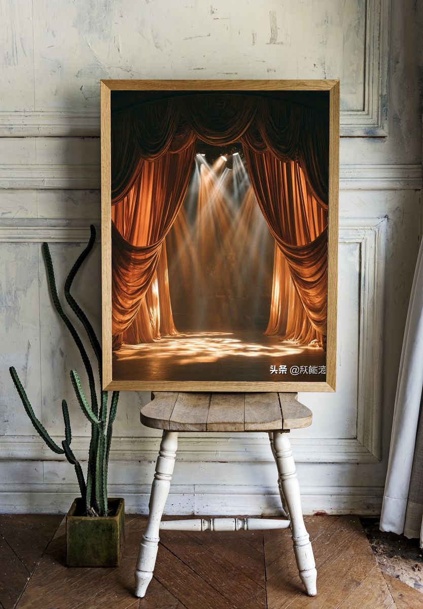 Theater Curtains Stage Poster. room preview