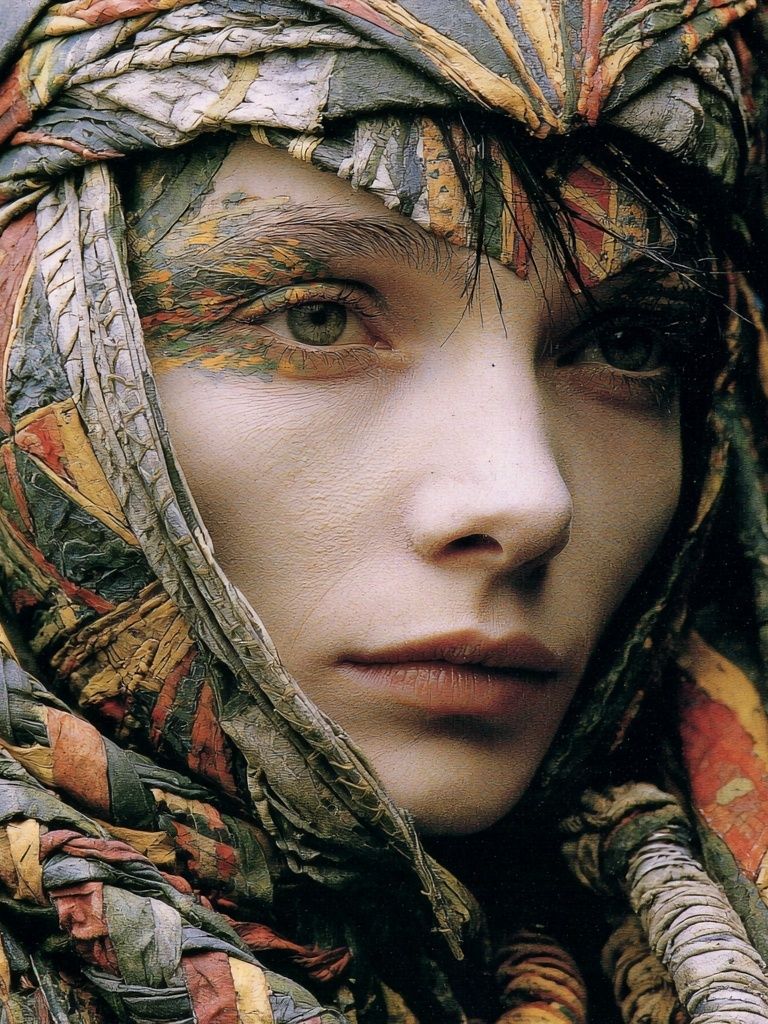 Textured Portrait Fine-Art Print. poster detail