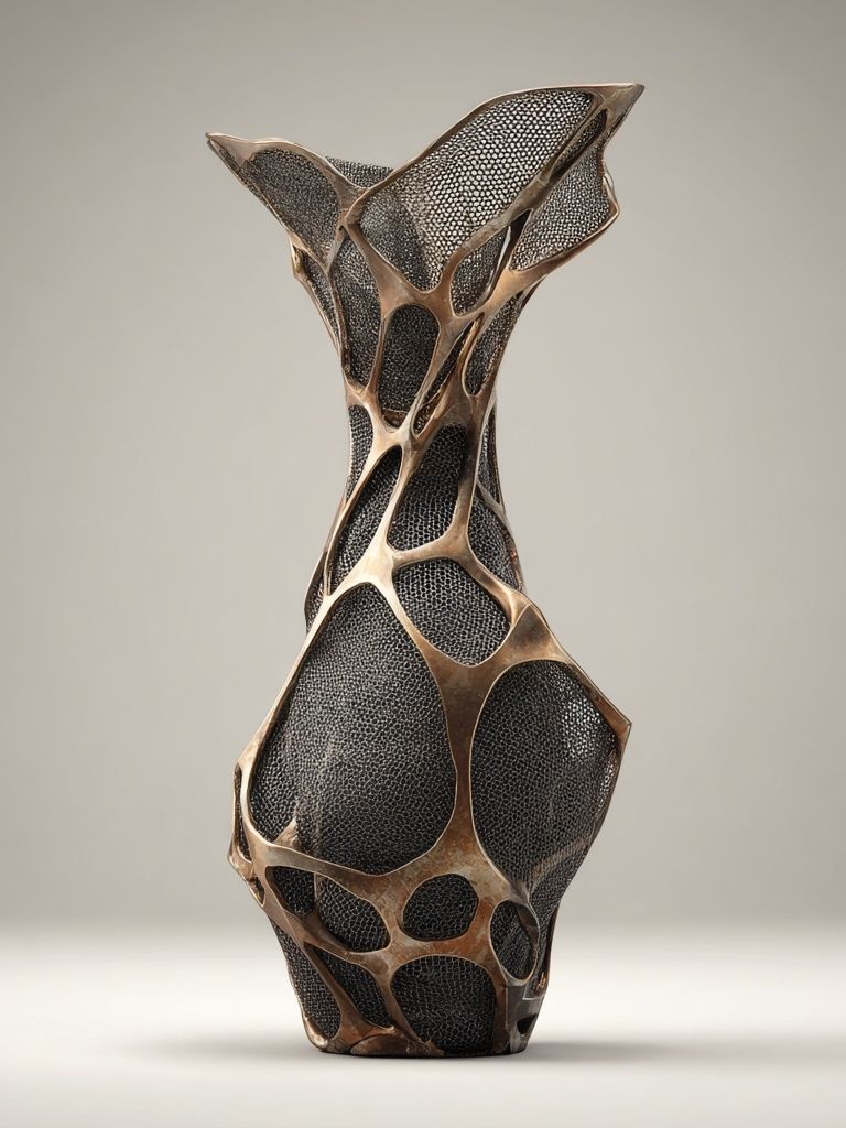 Organic Sculptural Vase Print. poster — fine-art art