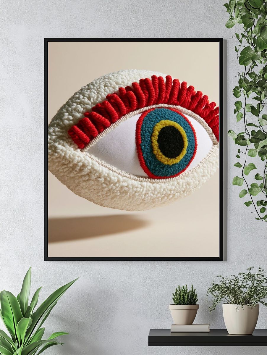 Textured Eye Sculpture Poster. — room view 4