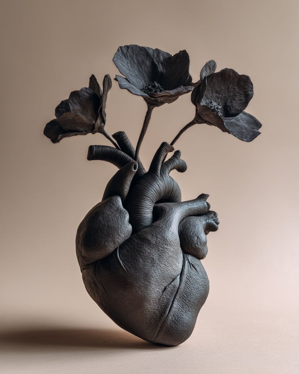 Anatomical Flower Sculpture Print. poster detail