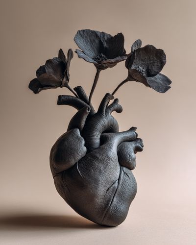 Anatomical Flower Sculpture Print. poster print