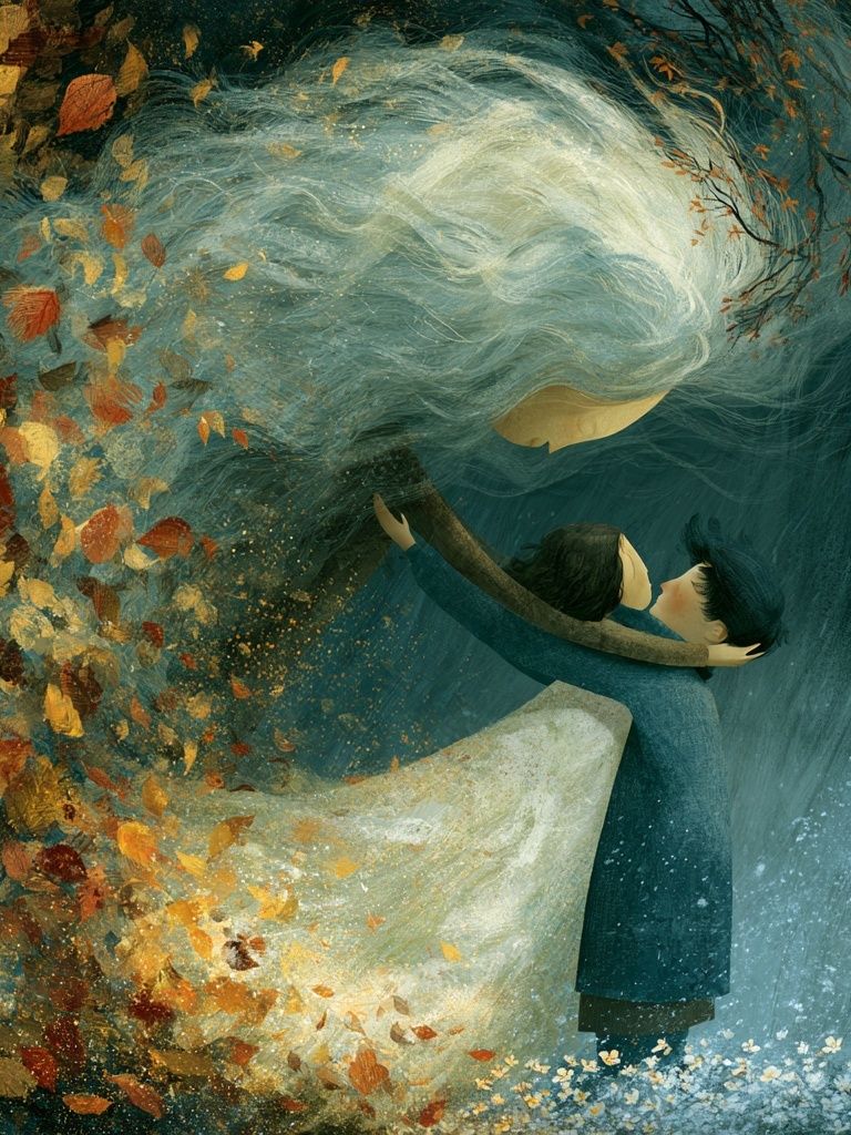 Autumn Embrace — Fine-Art Print. poster — fine-art art
