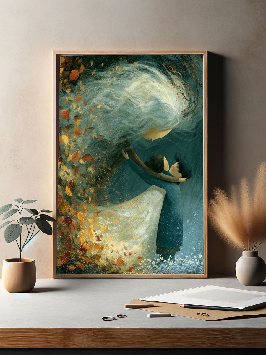 Autumn Embrace — Fine-Art Print. — room view 2