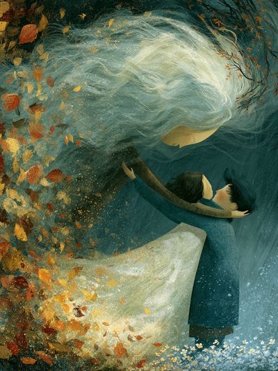Autumn Embrace — Fine-Art Print. poster