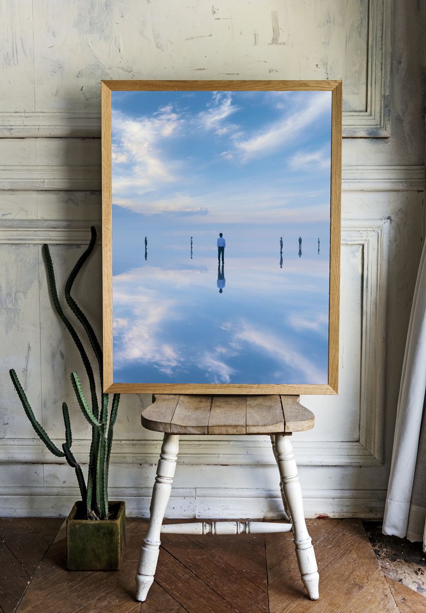 Dreamlike Sky Reflection Print. — room view 1