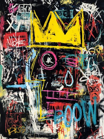 Graffiti Crown Abstract Poster. poster print