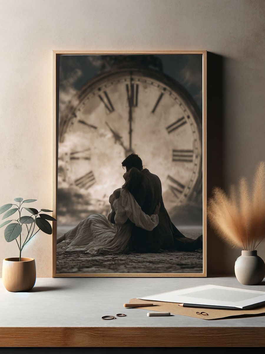 Eternal Lovers Surrealism Poster. — room view 2