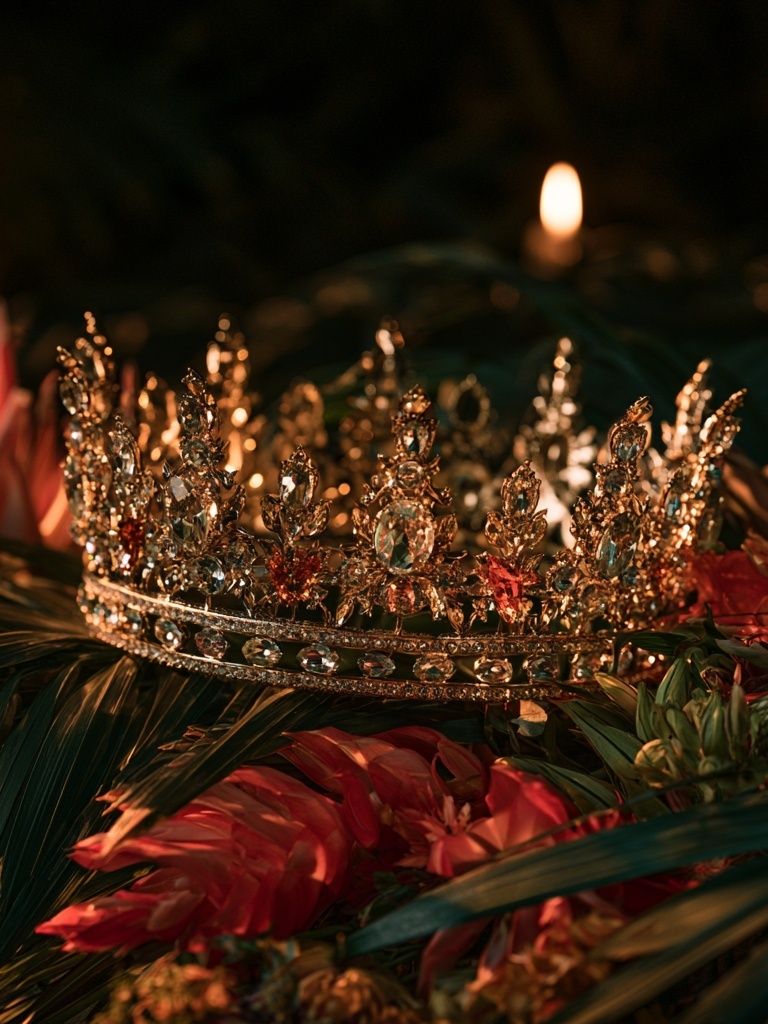Jeweled Crown Still Life Poster. poster detail