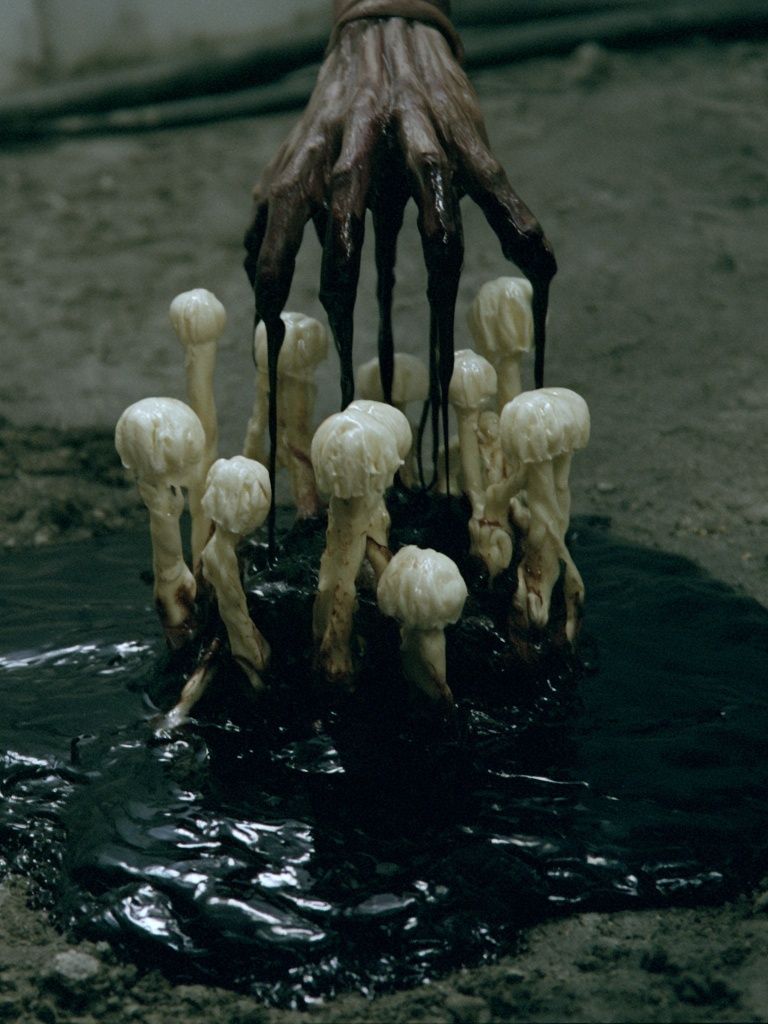 Dark Mushroom Ritual Poster. poster detail
