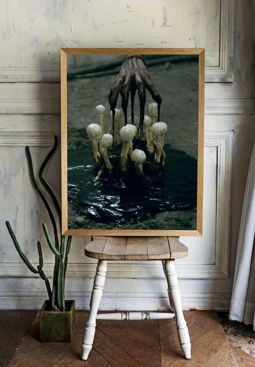 Dark Mushroom Ritual Poster. — room view 1