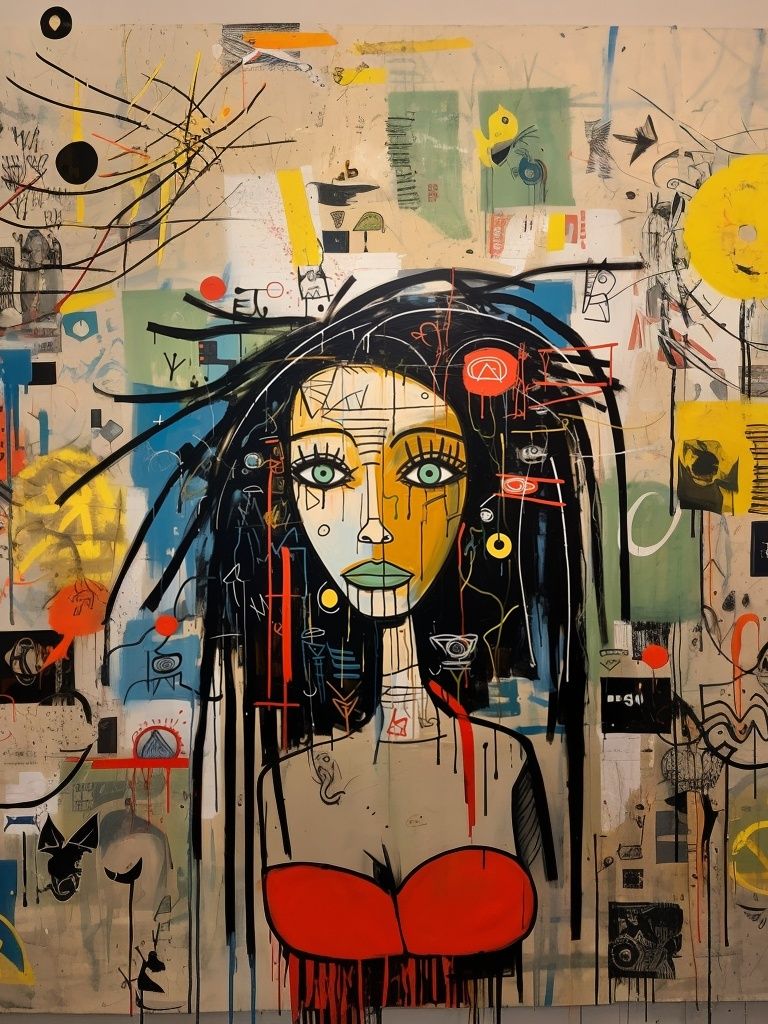 Graffiti Woman Portrait Poster. poster — fine-art art