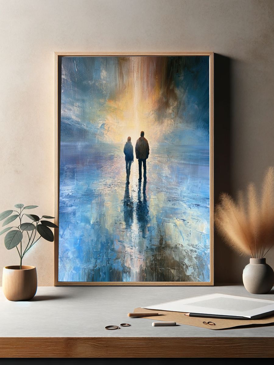 Solitary Walk in Light Print. — room view 2