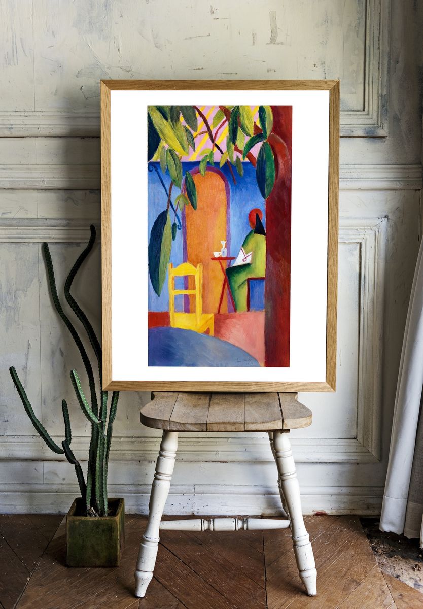 Colorful Interior Scene Poster room preview