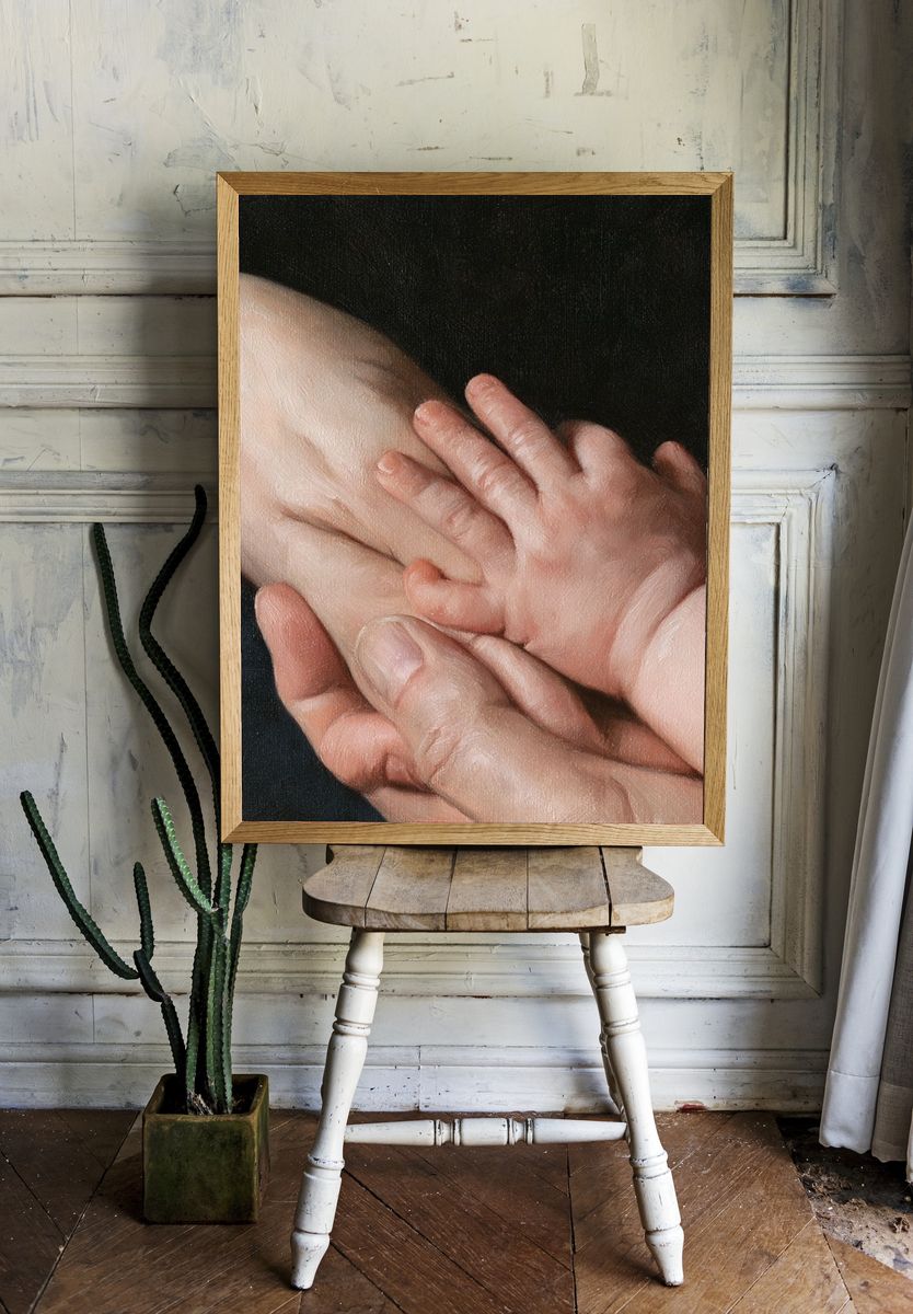 Tender Hands Fine-Art Print. room preview