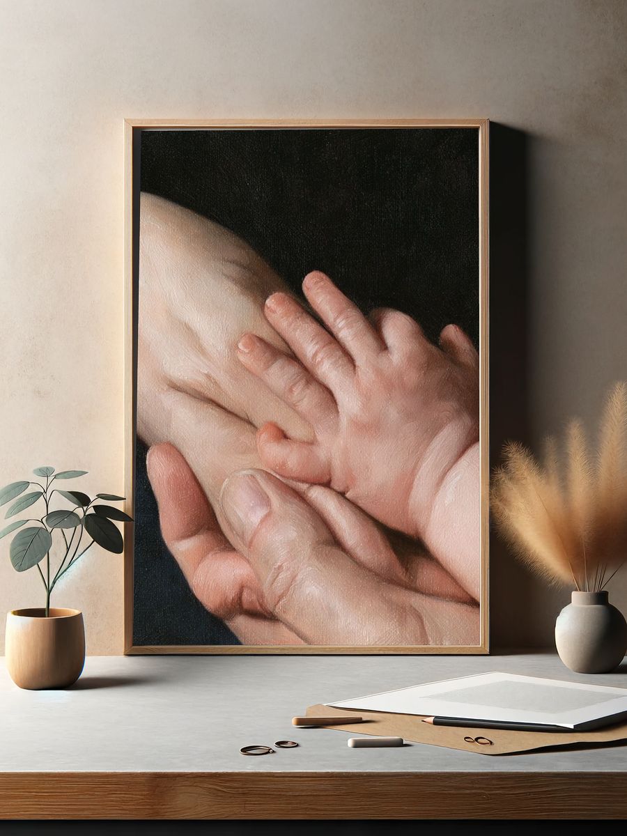 Tender Hands Fine-Art Print. — room view 2