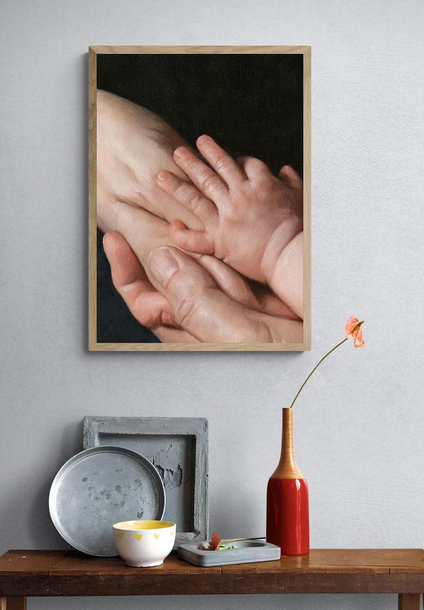 Tender Hands Fine-Art Print. — room view 3