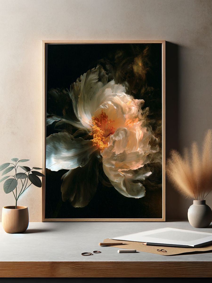 Abstract Bloom Fine-Art Print. — room view 2