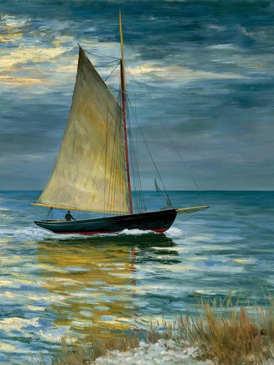 Sailboat at Sea Fine-Art Print.