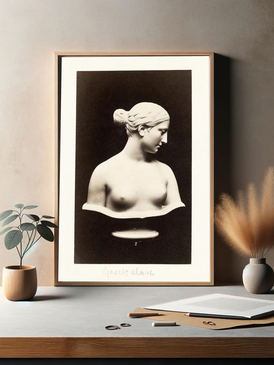 Naked woman sculpture, Bust Greek. — room view 2