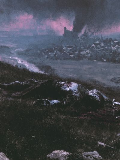 Dark Fantasy Battlefield Poster.