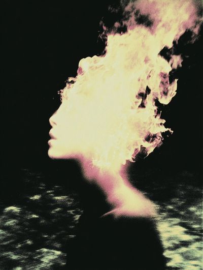 Dreaming Profile Surrealism Print. poster
