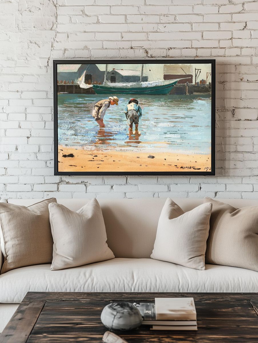 Boys Wading (1873) Winslow Homer. room preview