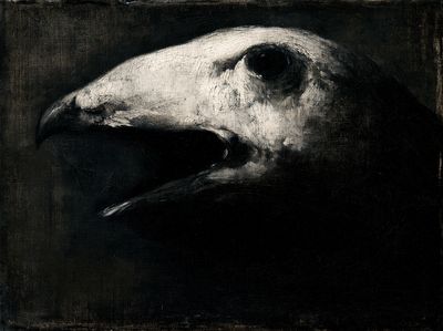 Raven Skull Dark Fine-Art Poster. poster print