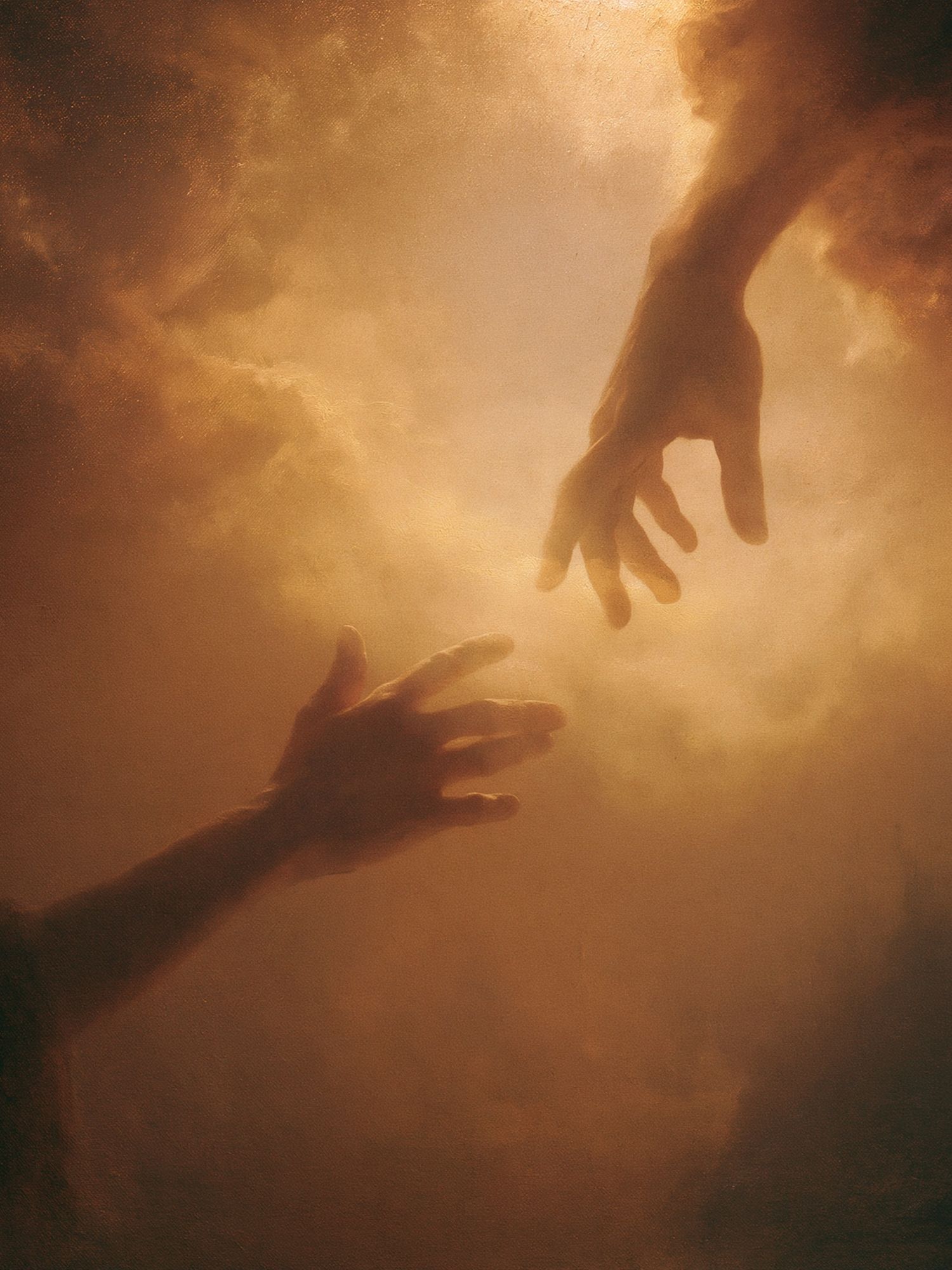 Ethereal Hands in Light Poster. poster detail