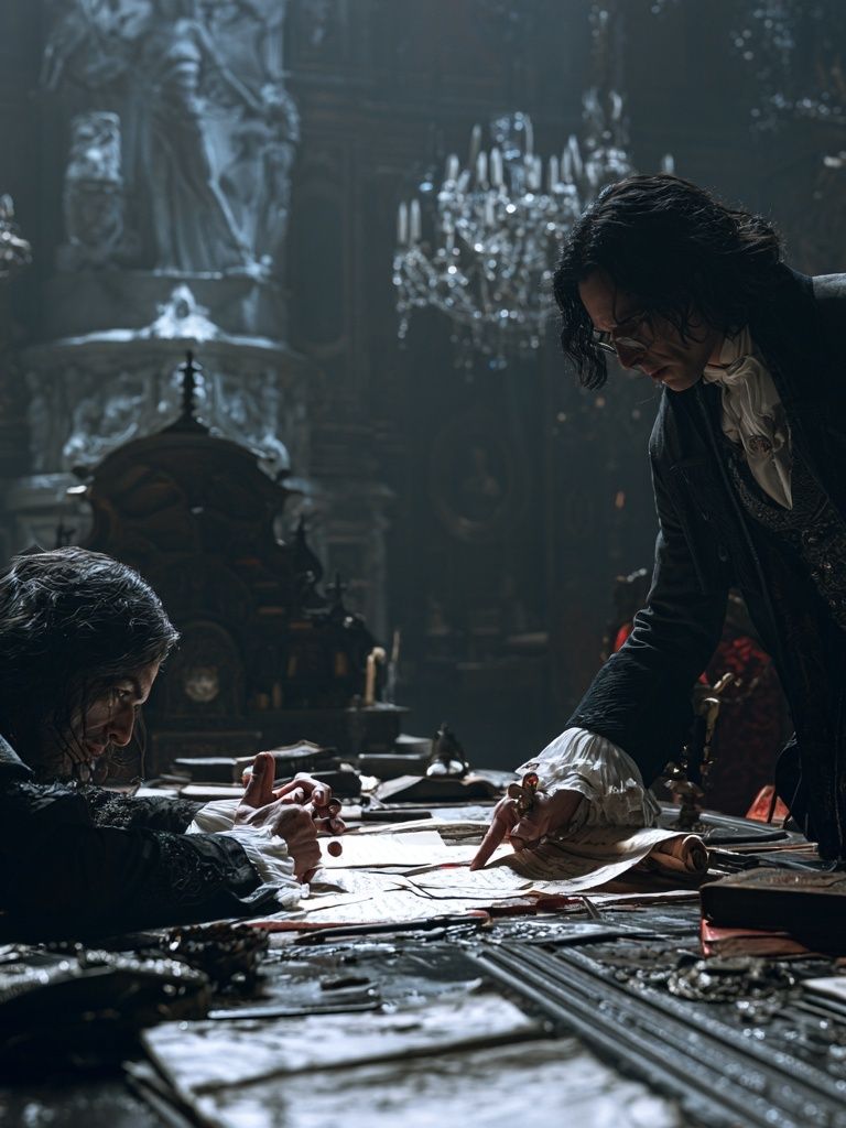 Gothic Duel in Candlelight Poster. poster detail