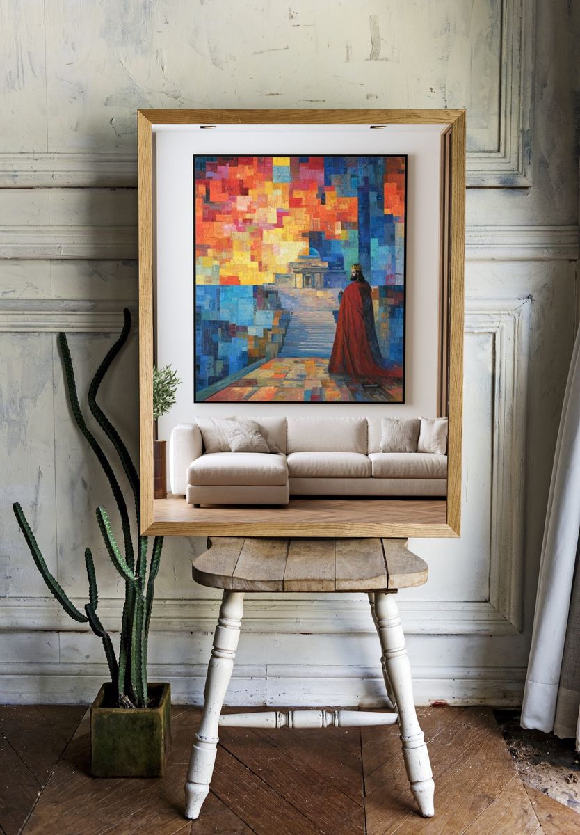 King on the Terrace Fine-Art Poster. — room view 1