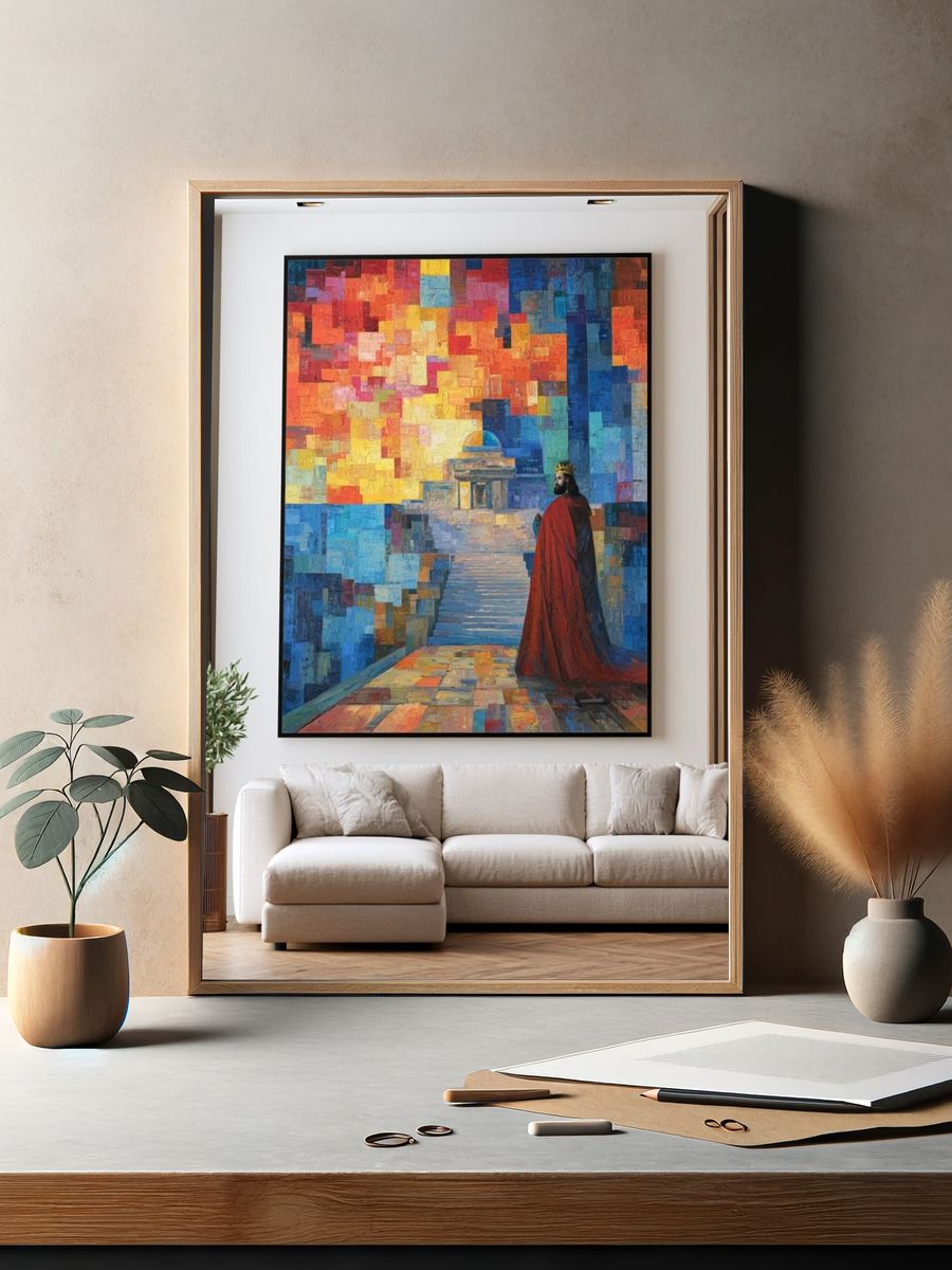 King on the Terrace Fine-Art Poster. — room view 2