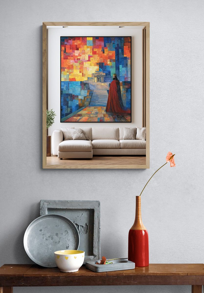 King on the Terrace Fine-Art Poster. — room view 3